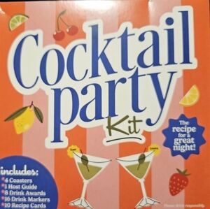 Cocktail Party Kit with Coasters and Recipe Cards